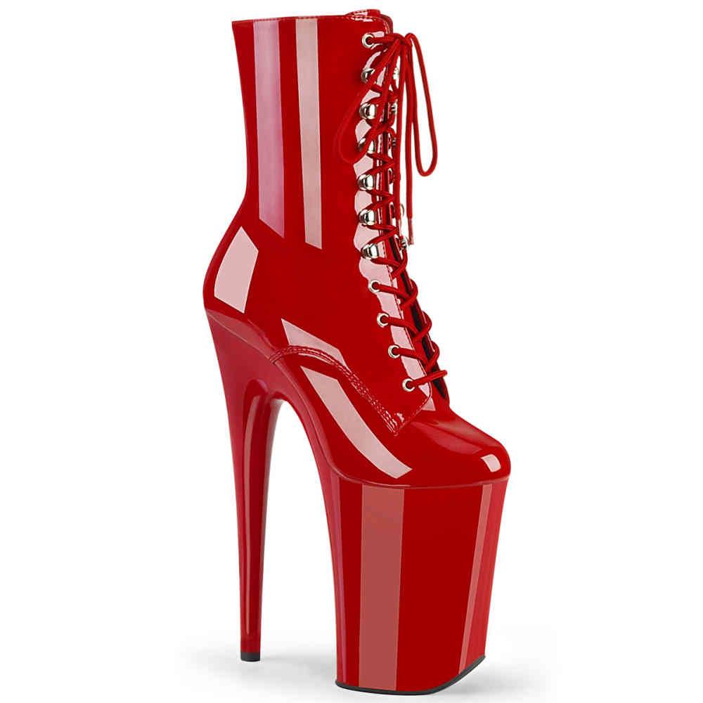 Pleaser - INFINITY1020 Bottes de plateforme, Pole dance chaussures - Chaussures de pole dance - Rouge Product image